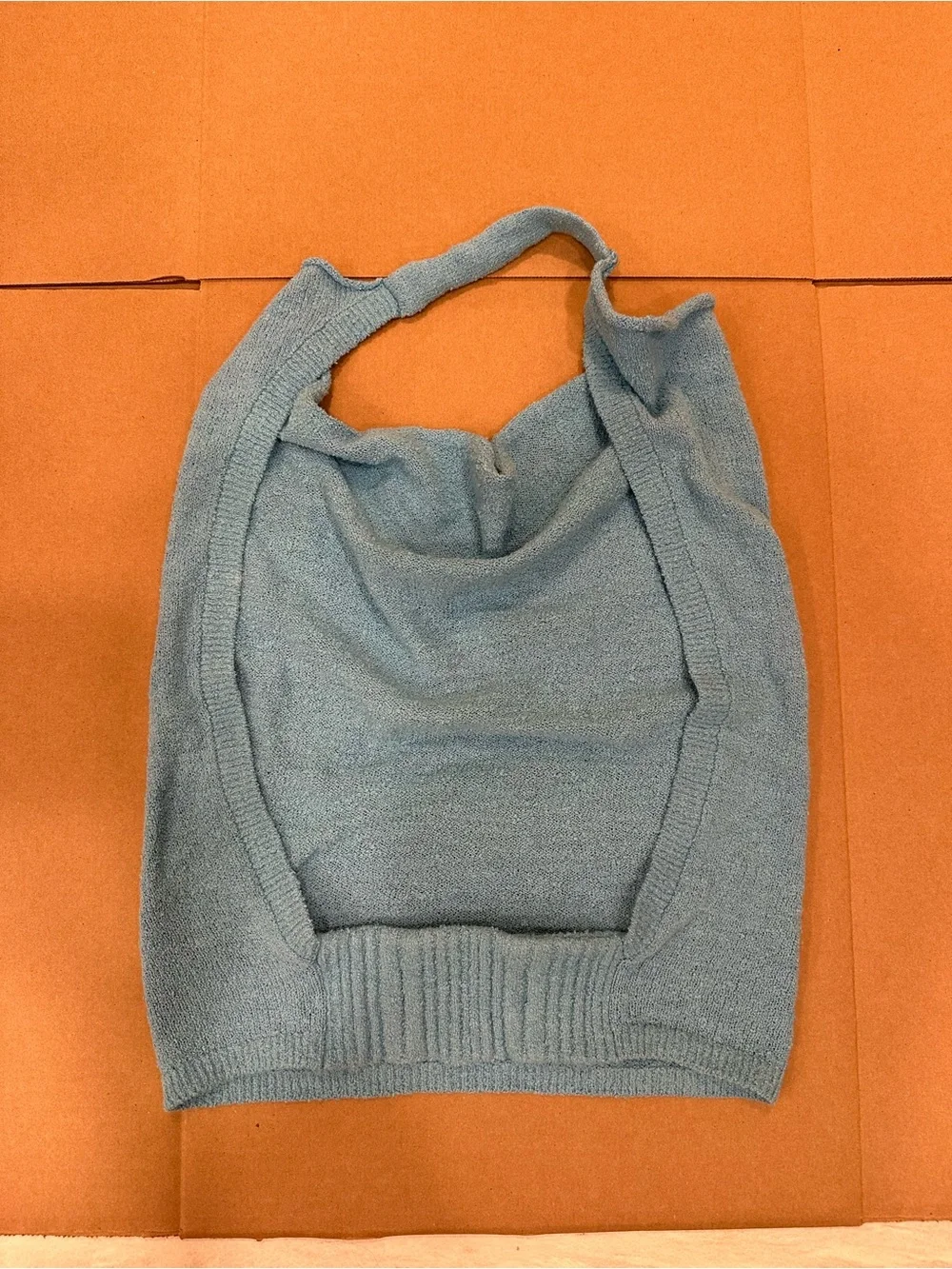 Light Blue Women’s Terry Halter Tank Top